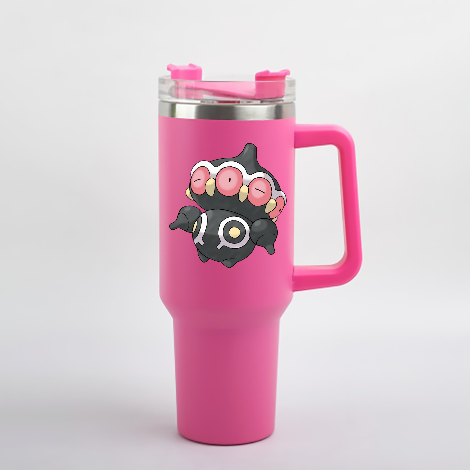 （画像用） ポケットモンスター Pokémon 1200mL車用タンブラー - クリスタルステッカー（プラスチックストロー付き）